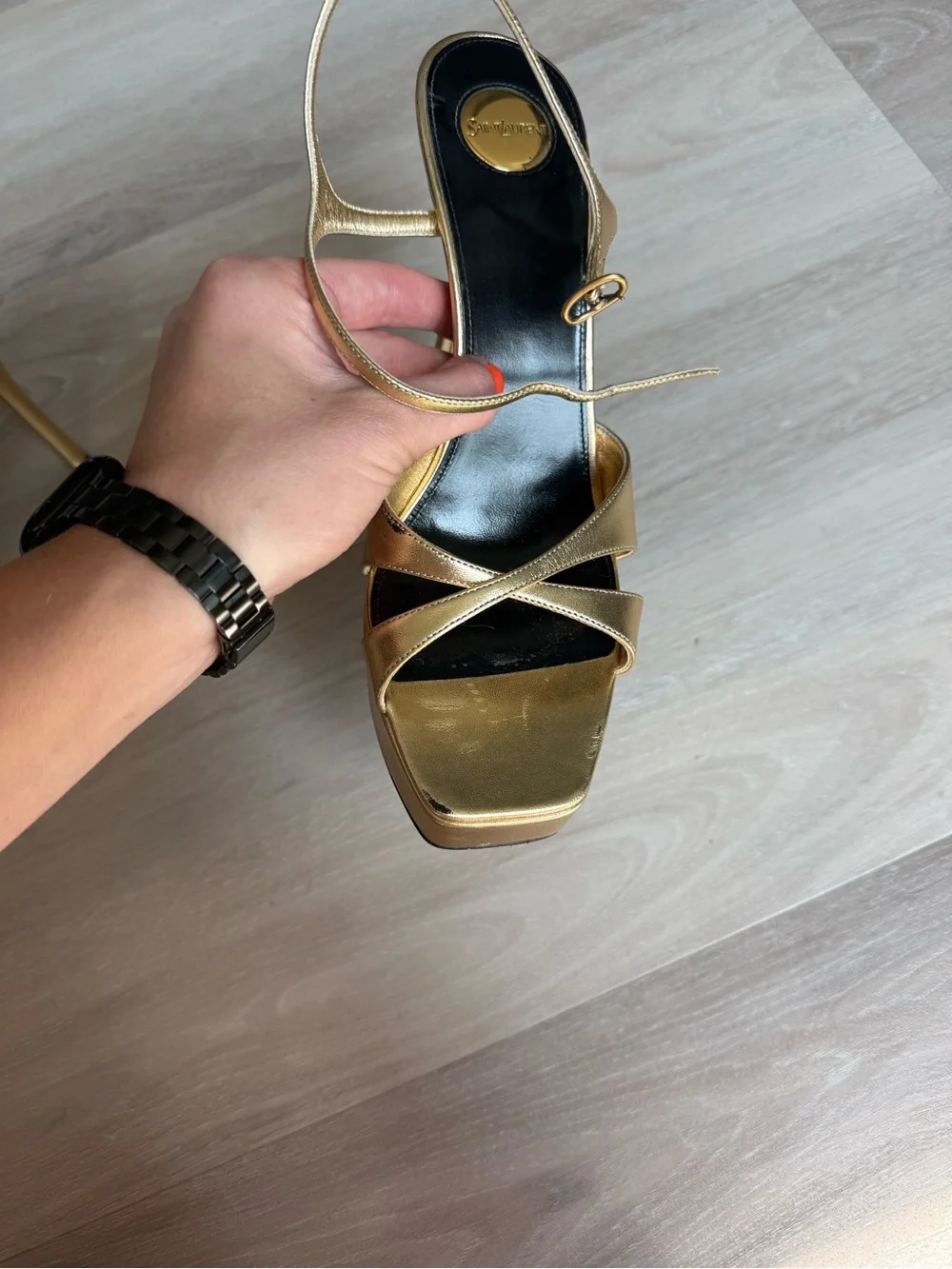 Saint Laurent Debbie Platform Sandal